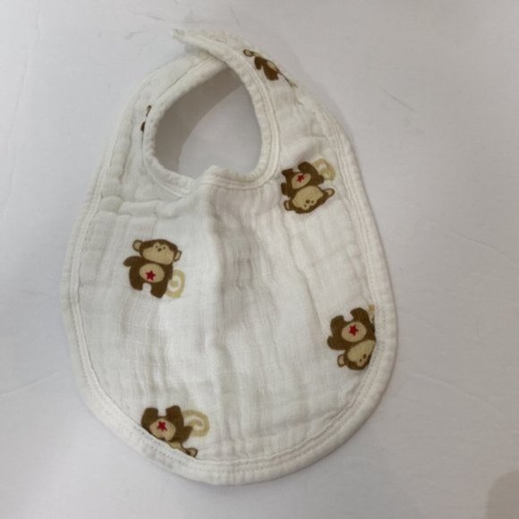 ADEN + ANAIS Classic Muslin Bibs + No Brand Elephant Bib For Baby Set of 4 Bibs - Picture 4 of 8